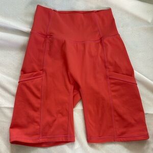 P'tula Women's Athletic Shorts in Red